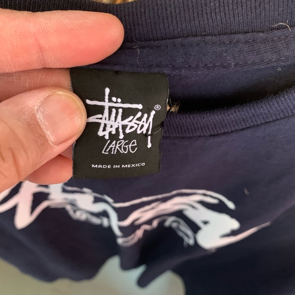 Stussy Dark Blue Toronto Tee - Picture 5 of 5